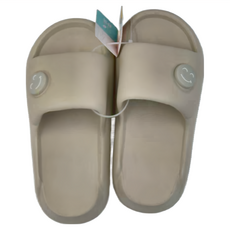 TAY SONG 太松 玩趣QQ成人休閒厚底耐磨防滑舒適拖鞋, 235mm, 卡其色