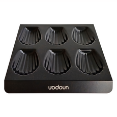 unopan 屋諾 800系列不沾 6連貝殼模, 229 x 186 x 16mm, 1個