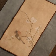 古畫絨布茶巾, 吸水絨布材質, 獨立袋包裝, 長30cm/寬度15.5cm, 喜上眉梢, 1條