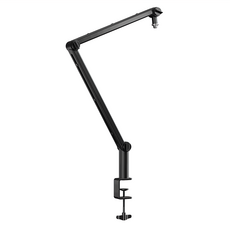 Saramonic 楓笛 SR-HC5 麥克風懸臂支架 帶C形夾安裝座和5/8"至3/8"適配器, 黑色, 1個