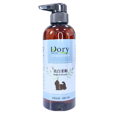 Dory 朵莉寵物潔淨美學 亮白柔順洗毛精 滋養 預防毛躁, 400ml, 1瓶
