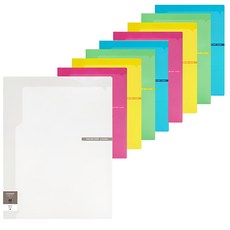 ECO Chungwoon 彩色雙層資料夾 A4 混色套裝, 顏色隨機, 9本
