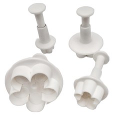 翻糖切模 Set 4個入 ABS樹脂, 小花, 1組