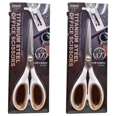 SADOMAIN 仙德曼 鈦鋼不鏽鋼辦公剪刀, KN407, 2支