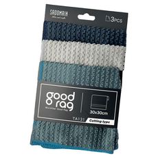 SADOMAIN 仙德曼 切削系列 優纖抹布 30 x 30cm 廚房清潔抹布, 3條