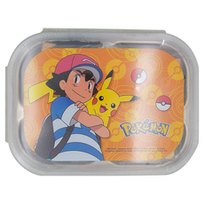 PoKeMoN 寶可夢 不鏽鋼餐盤 附蓋, 黃色, 1個