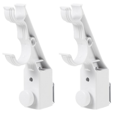 comet 免打孔卡夾式窗簾桿支架 14 x 10cm, 白色, 2個