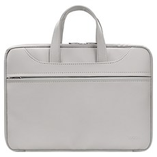 baona 包納 OMG 180°全開合/行李箱拉桿帶設計 PU皮質手提筆電包 13/13.3/14吋, 紳士灰, 1個
