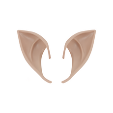 理享家 萬聖節裝扮cosplay精靈耳朵, 10 x 6.5 x 4cm, 小麥色短耳, 4個