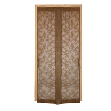 透氣紗防蚊門簾 窗紗式設計, 116 x 210cm, 富貴花語