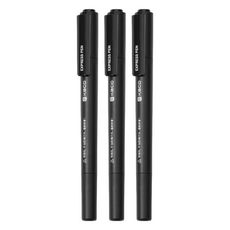 KaCO 保密消除美工刀兩用多功能快遞筆, 黑色, 3支