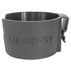 機車專利手搖杯架, 一扣即用, 超耐用材質, 用久也不會壞喔, 使用塑鋼POM材料, 耐撞不裂, 掛耳絕不斷裂, 1個, Gray