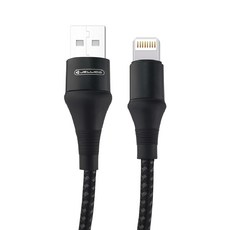 JELLiCO 杰力科 高抗系列 USB - Lightning 充電傳輸線 智能芯片 快速穩定 安全快速充電, 1.2m, JEC-A7-BKL, 1條