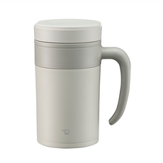 ZOJIRUSHI 象印 保溫馬克杯 附濾茶器 SE-KAE48-WZ, 米白色, 480ml, 1個
