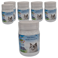 BaeLi 百粒 高纖貓草化毛粉 - HAIRBALL HEALTH CARE, 腸胃健康/化毛, 6罐