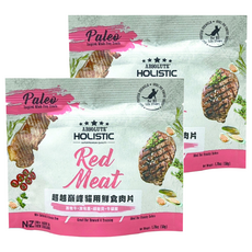 ABSOLUTE HOLISTIC 貓用鮮食肉片, 牛肉+鹿肉+綠貽貝+牛磺酸, 50g, 2包