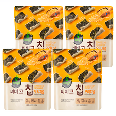 CJ bibigo 海苔脆片 原味, 20g, 4包