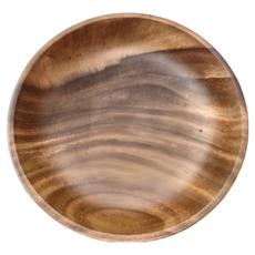 LifeShopping 日式相思木沙拉碗 24cm, CAFJ3017D, 1個