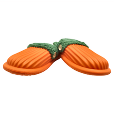 可拆卸毛絨EVA防水防滑保暖男女室內拖鞋 400g 1雙, 40~41, 橘色