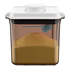 Milky Bottle JAMIELOFT 奶粉保存盒, 奶粉密封罐 邊角型勺架 1700ml, 30001, 1個