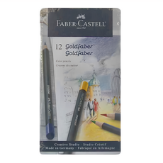 FABER-CASTELL 輝柏 GOLDFABER 油性色鉛筆, 12色, 1組