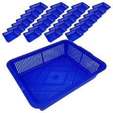 百貨King 285公文林 置物籃 收納籃, 藍色, 60個