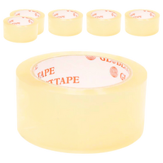 GLOBE 地球 橘地球封箱膠帶，寬度48mm (2")，長度90y，厚度0.045 (高黏版本), 6個