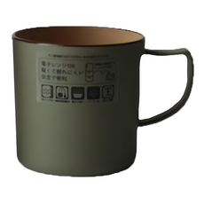 三義漆器店 樹脂馬克杯 290ml 耐摔輕量 可機洗 日本製造, 綠色, 1個