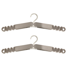 FaSoLa 便攜式可收納旅行曬衣架/衣掛架 灰色 - 2組, 2個