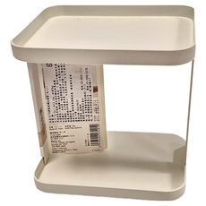 marna 雙層調味罐架 鋼製, 小(14.2 x 14.2 x 11.8cm), 白色, 1個