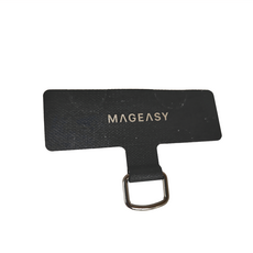MAGEASY STRAP 掛繩片, 適用於所有手機尺寸, 0.5mm超薄, 黑色, 1個