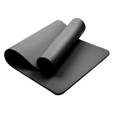 AHOYE 男士健身NBR高密度瑜珈墊/運動墊/健身墊, 黑色, 1個