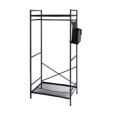 SLOWER 工業風組立式衣架, 68 × 45 × 151.5cm, 黑色