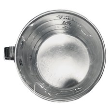 双炮 鋁量米杯, 銀色, 220ml, 1個