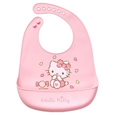 ONEDER 旺達棉品 三麗鷗防水圍兜, 凱蒂貓, 1個, 1個