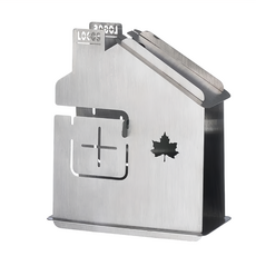 LOGOS 房屋造型蚊香架 帶卡拉賓登山扣 易於攜帶, 銀色