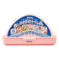 GEX 三角兔子便盆, 粉嫩紅, 尺寸W355xD203xH165mm, 1個