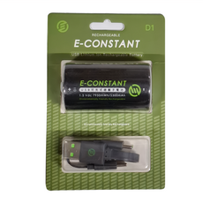 E-CONSTANT 恆旭 TYPE-C充電 1.5V鋰電池 D1號電池 7950mWh/5300mAh, 1個, 1入