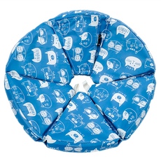 Mon bebe 夢貝貝 輕量防水海綿頭套 寵物頭套 脖圍29-33cm, L, 深藍色, 1個