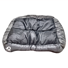 凹型窩 貓狗通用寵物床，短毛絨，M(70*55CM), 灰色, 1個