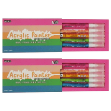 ACE 英士 水性壓克力彩繪筆 AP 5B 套裝，繽紛5色, 5個, 2盒