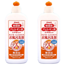 elmie 愛兒美 浴室專用清潔劑 300ml, 有效減少手部濕疹, 異位性體質適用, 植物性甘油添加, 無添加香料染色劑, 日本製造, 350g, 2瓶
