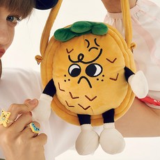 Vanwalk 出走 治癒系軟萌水果手提斜跨包 V2440, 哼哼鳳梨