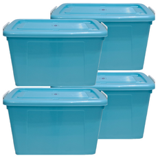 KEYWAY 聯府 銀采滑輪整理箱 85L, AK800, 4個