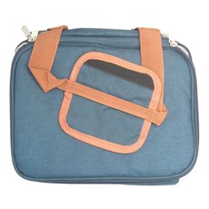 可背可提保溫保冷袋 300D陽離子+Peva, 26 x 18 x 28cm, 雙層藍, 1個