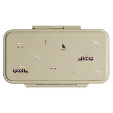 Citron 小檸檬 長型餐盒, 970ml, 21 x 7 x 10.5 cm, 輕量, 不含BPA, 交通工具, 1個