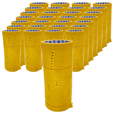 8H opp顏色膠帶 18mm*45M (黃色), 48個