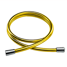 防纏繞淋浴PVC防爆軟管, 1.5米, 香檳金, 1.5m