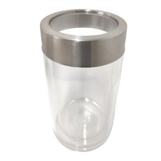 香檳冷卻器, 銀色 + 透明, 1個