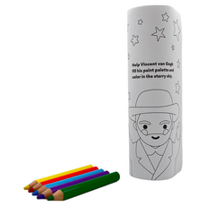 mudpuppy 活動畫軸, 6英尺 / 1.8米, 附帶5支彩色鉛筆, 小小藝術家, 1個